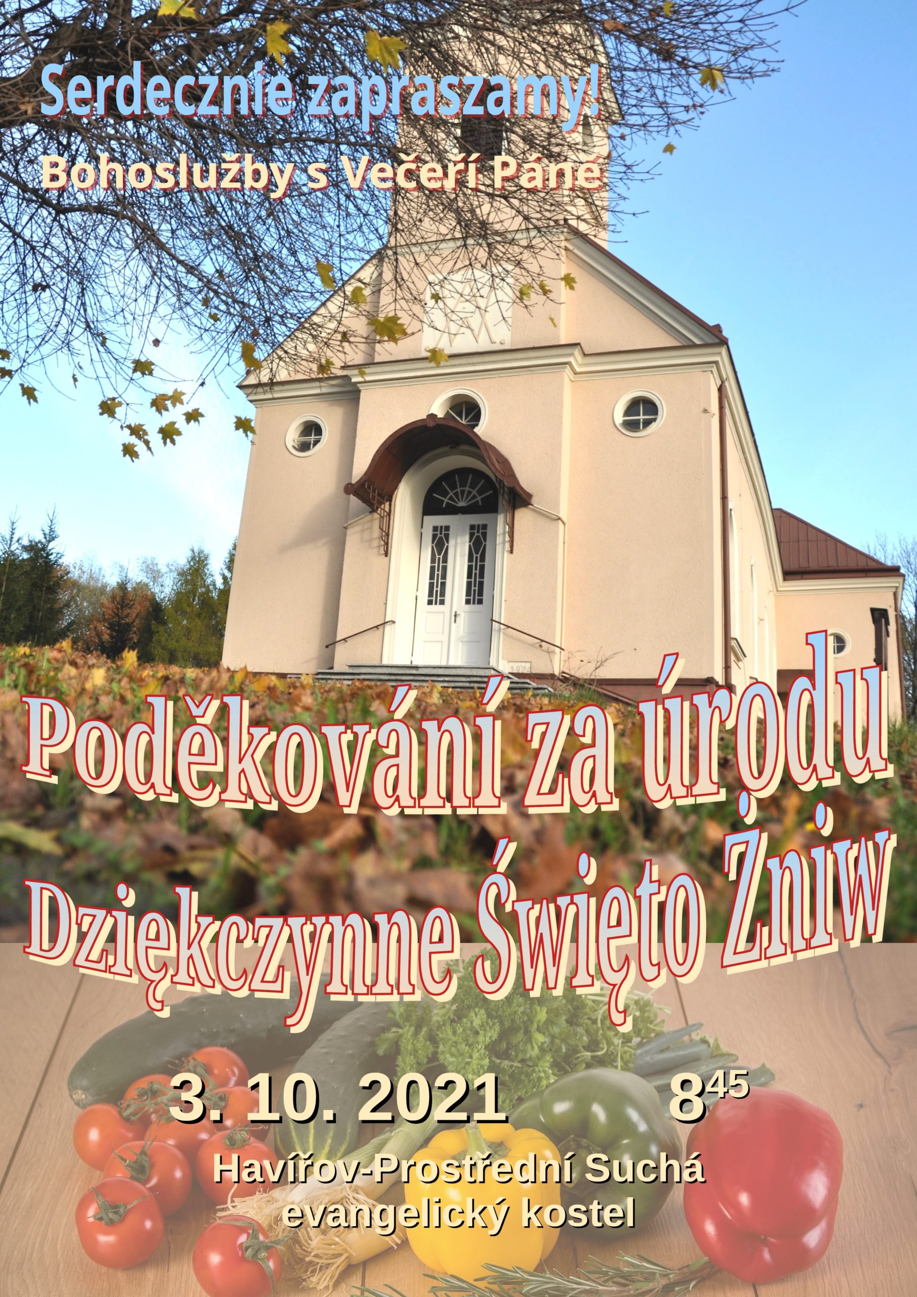 Pozvání (nejen pro starší) na žňovou bohoslužbu
